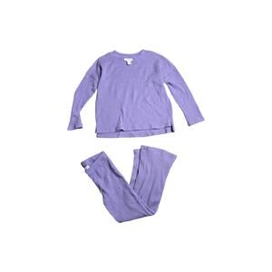 Cat & Jack Purple Ribbed Lounge Set Size: 5T